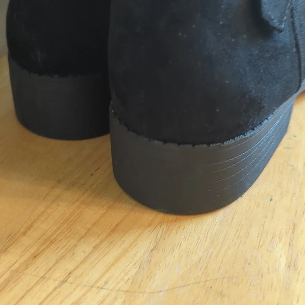 Sun‎ + Stone women's AnyaaWC Faux Leather Wide Calf Over The KneeBoots Size 7.5
